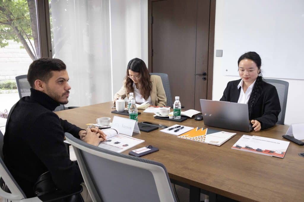 Libyan client at FULLAS office visit - China OEM Power Equipment Supplier