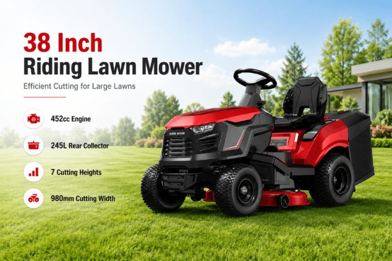 How Does a 38 Inch Riding Lawn Mower Improve Lawn Maintenance Efficiency?