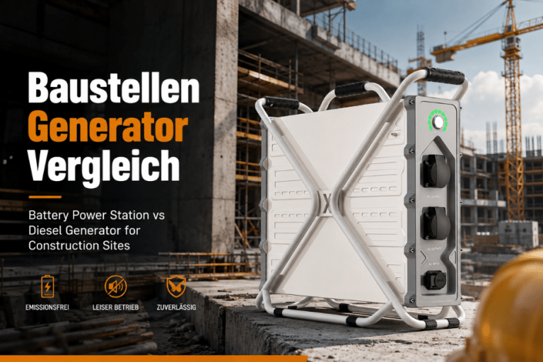 Comparação de geradores para estaleiros: Estação de energia a bateria vs. gerador a gasóleo para estaleiros de construção