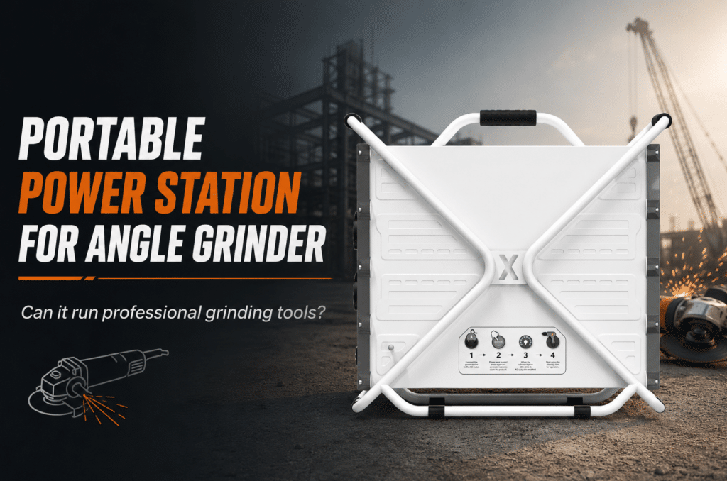 Portable Power Station that can supply power to the angle grinder